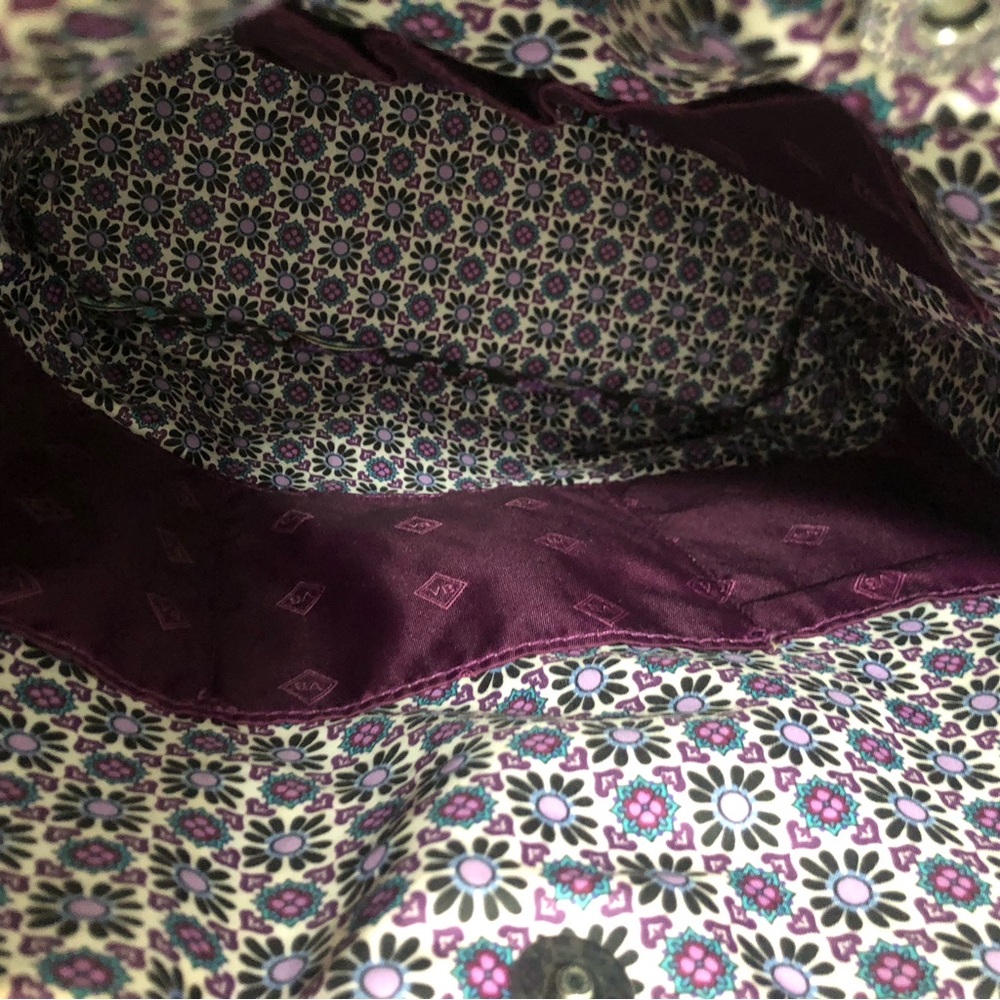 Vera Bradley Purple/Lavender Medallion Tote & RFID All-In-One Crossbody Set - Picture 8 of 13